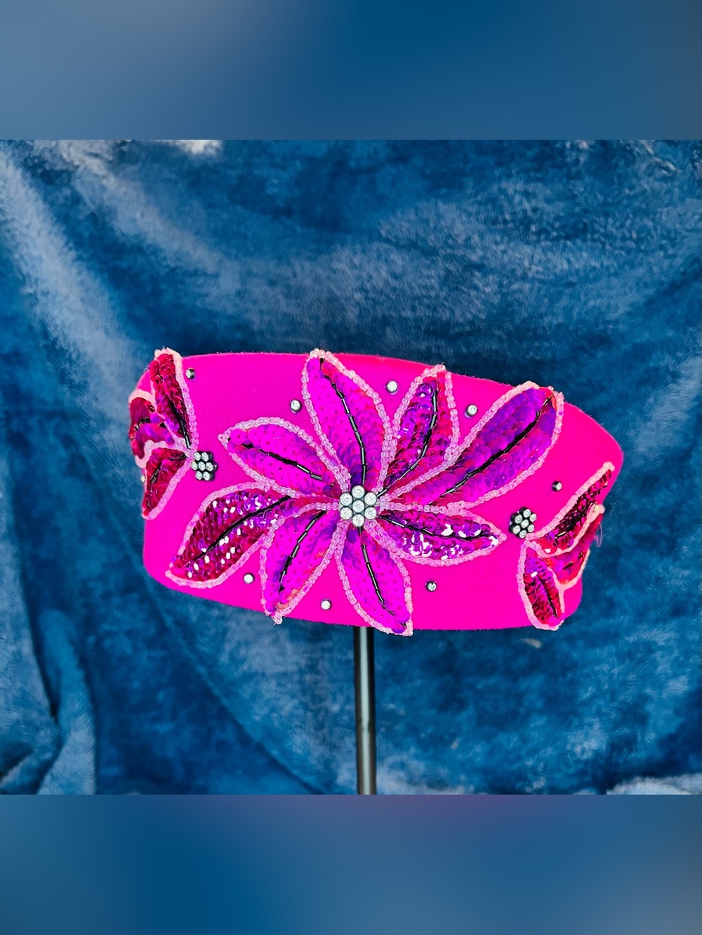 Mr. Hi’s Classic Hot Pink Wool Pillbox Hat Made in USA
